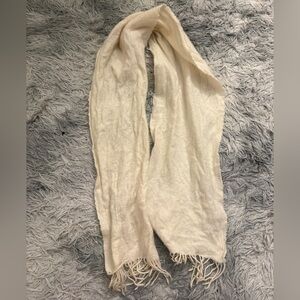 Muji Soft Wool Scarf in Cream